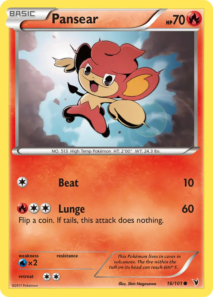 Pansear (16/101) [Black & White: Noble Victories] - Pokemon Single