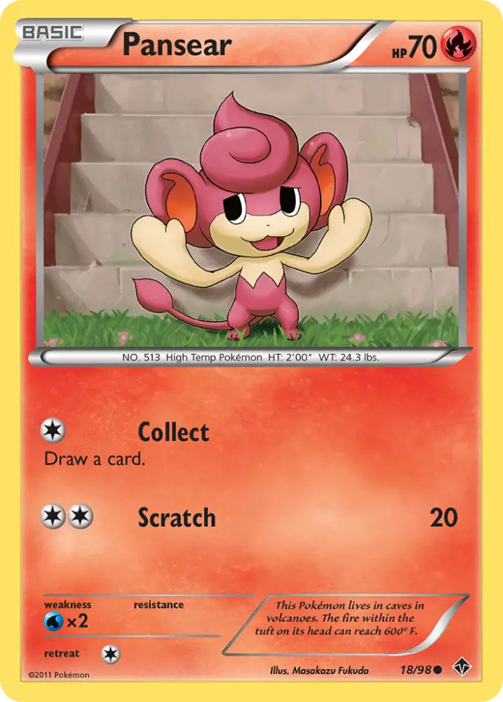 Pansear (18/98) [Black & White: Emerging Powers] - Pokemon Single