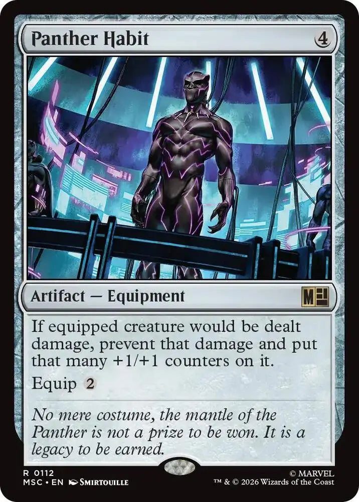 Panther Habit (Surge Foil) (112) [Marvel Super Heroes Commander]
