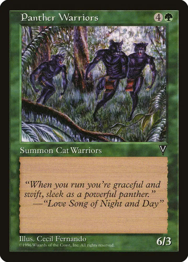 Panther Warriors [Visions] - MTG Single