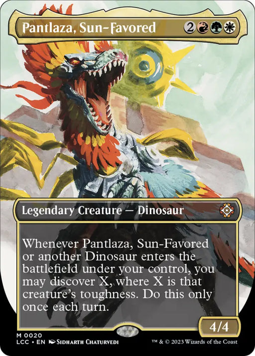 Pantlaza Sun-Favored (Borderless) [The Lost Caverns of Ixalan Commander] - MTG Single