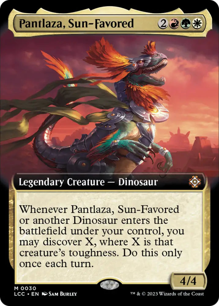 Pantlaza Sun-Favored (Extended Art) [The Lost Caverns of Ixalan Commander] - MTG Single