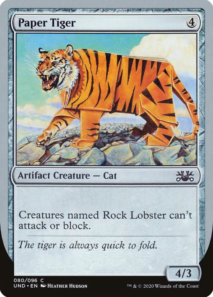 Paper Tiger [Unsanctioned] - MTG Single