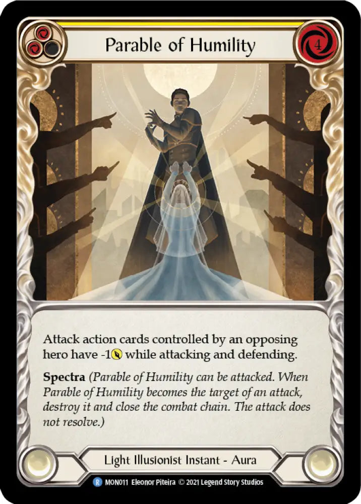 Parable of Humility [Monarch 1st Edition] 1st Edition Rainbow Foil - Flesh And Blood Single