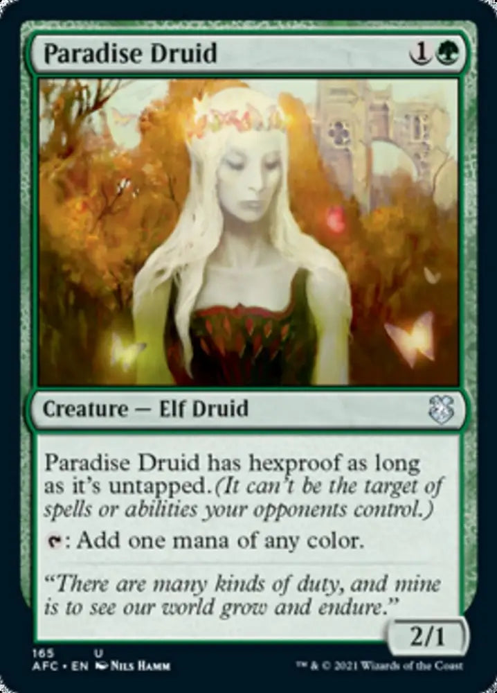Paradise Druid [Dungeons & Dragons: Adventures in the Forgotten Realms Commander] - MTG Single