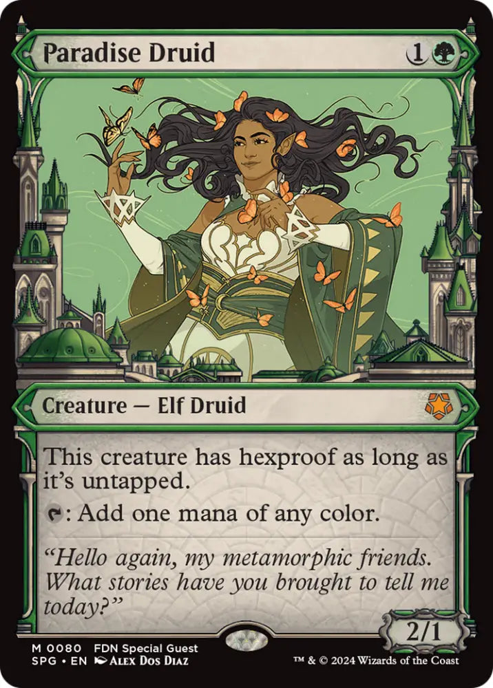 Paradise Druid (Showcase) [Foundations Special Guests] - MTG Single
