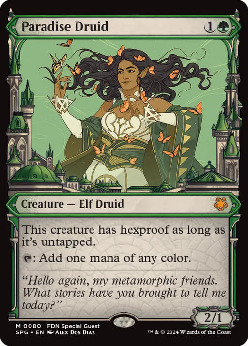 Paradise Druid (Showcase) [Foundations Special Guests] - MTG Single