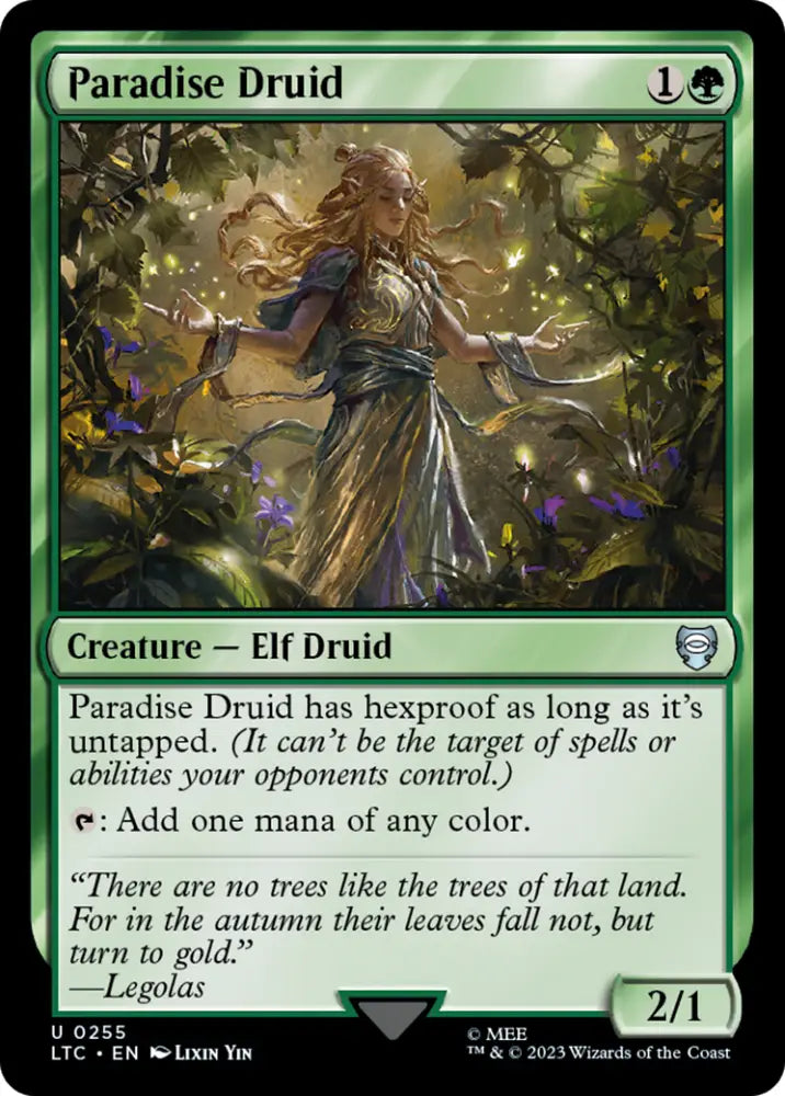 Paradise Druid [The Lord of the Rings: Tales of Middle-Earth Commander] - MTG Single