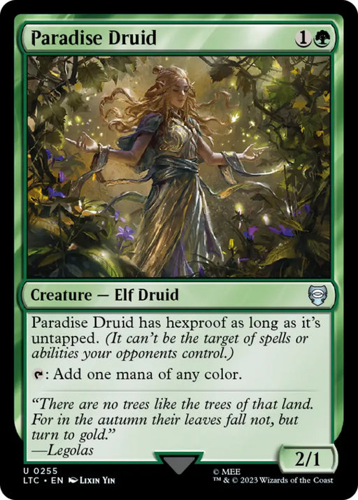 Paradise Druid [The Lord of the Rings: Tales of Middle-Earth Commander] - MTG Single