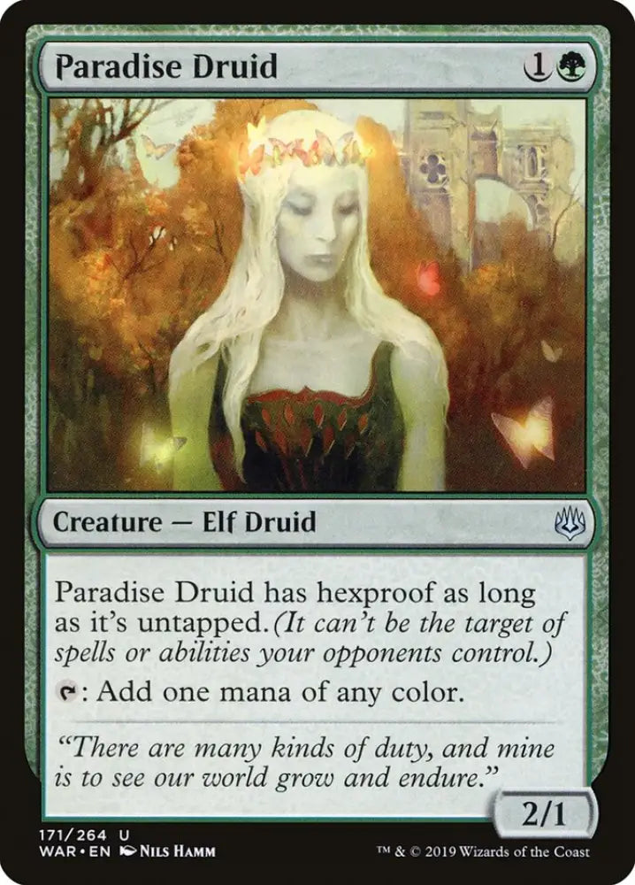 Paradise Druid [War of the Spark] - MTG Single
