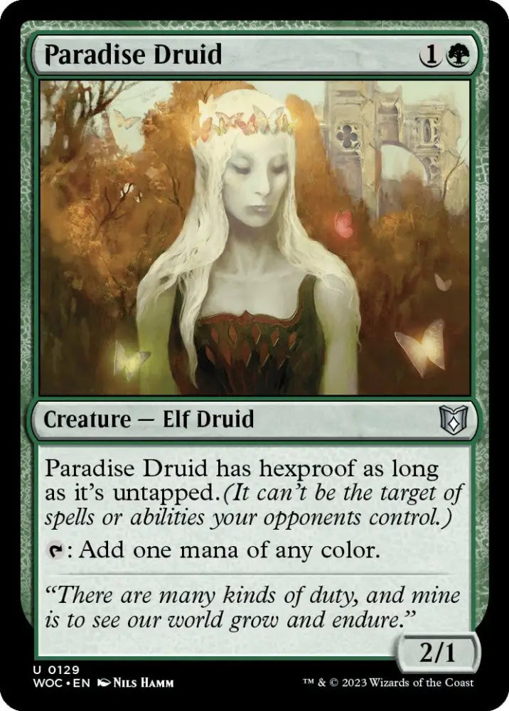 Paradise Druid [Wilds of Eldraine Commander] - MTG Single