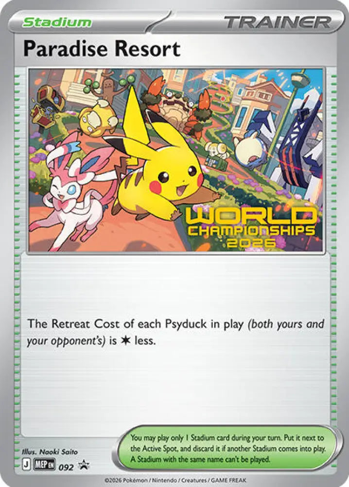Paradise Resort - 092 (World Championships 2026) [ME: Mega Evolution Promo]