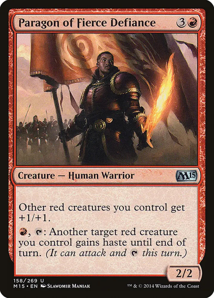 Paragon of Fierce Defiance [Magic 2015] - MTG Single
