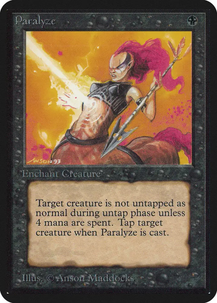 Paralyze [Alpha Edition] - MTG Single