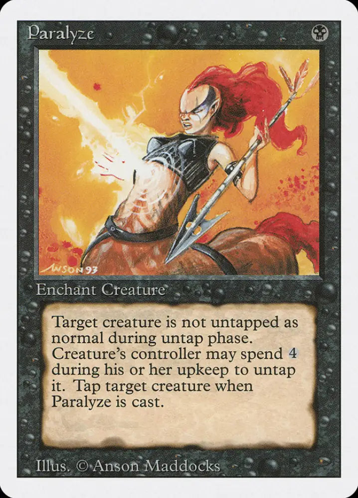 Paralyze [Revised Edition] - MTG Single