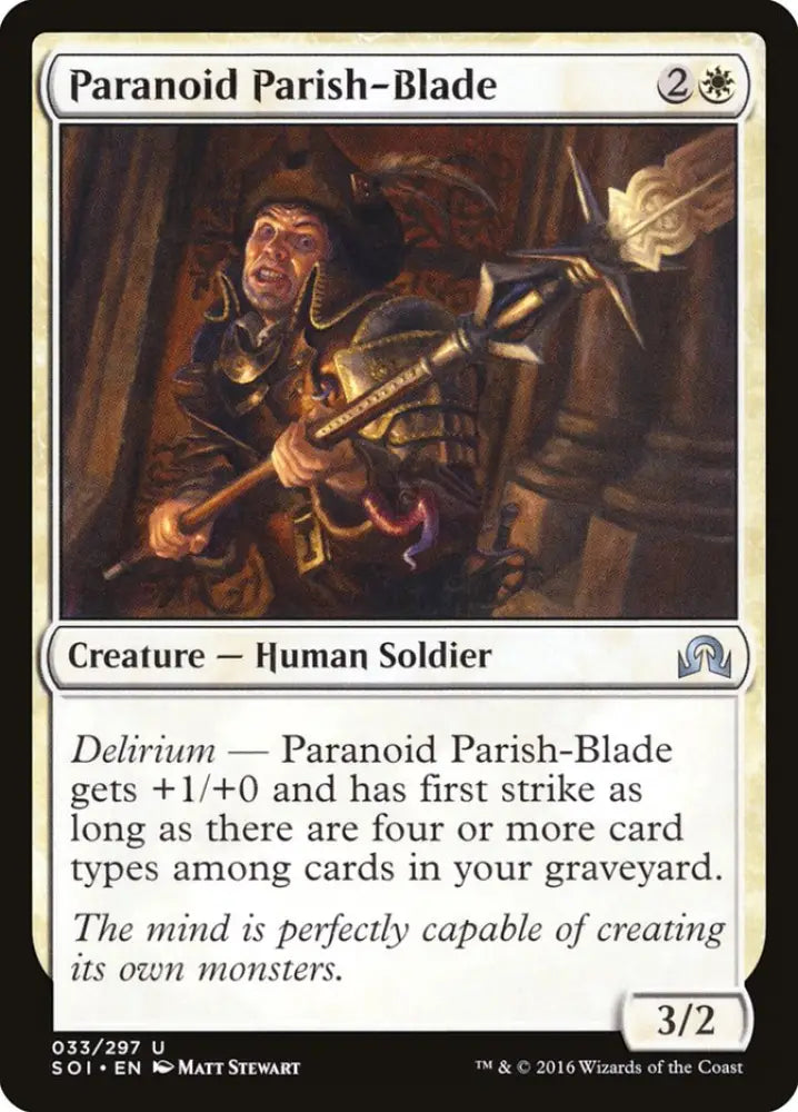 Paranoid Parish-Blade [Shadows over Innistrad] - MTG Single