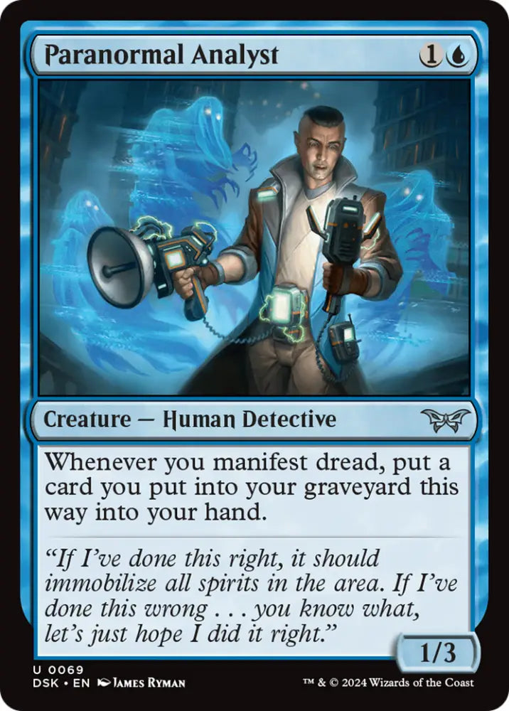 Paranormal Analyst [Duskmourn: House of Horror] - MTG Single