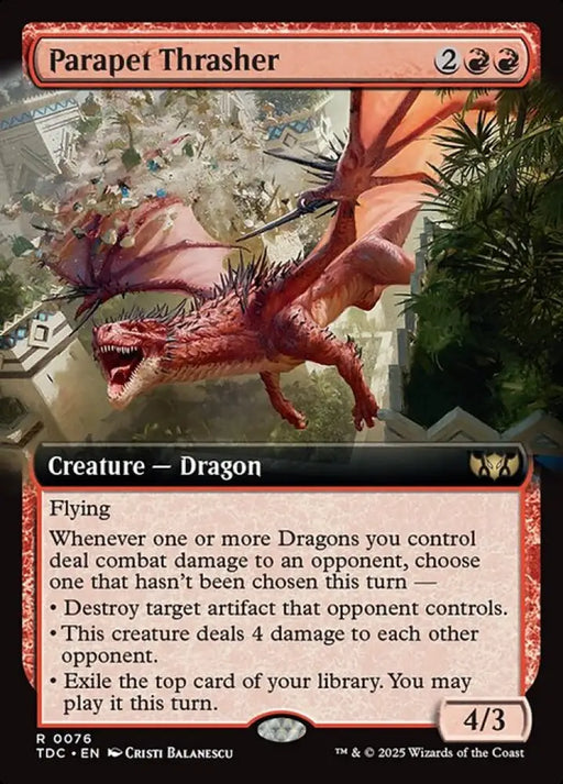 Parapet Thrasher (76) [Tarkir: Dragonstorm Commander]