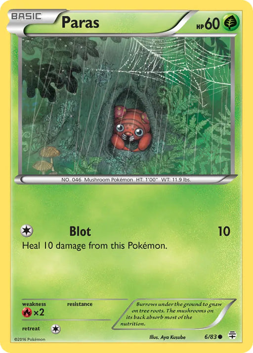 Paras (6/83) [XY: Generations] - Pokemon Single