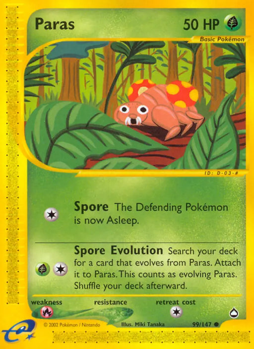 Paras (99/147) [Aquapolis] - Pokemon Single