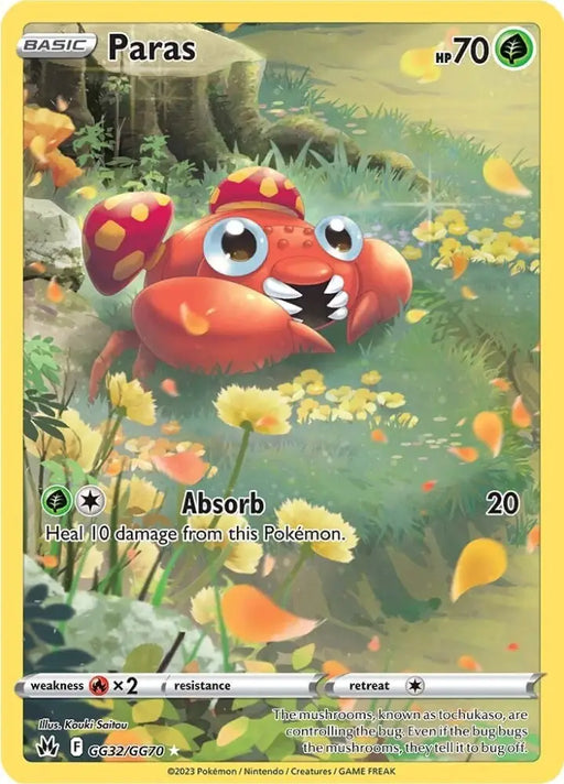Paras (GG32/GG70) [Sword & Shield: Crown Zenith] - Pokemon Single