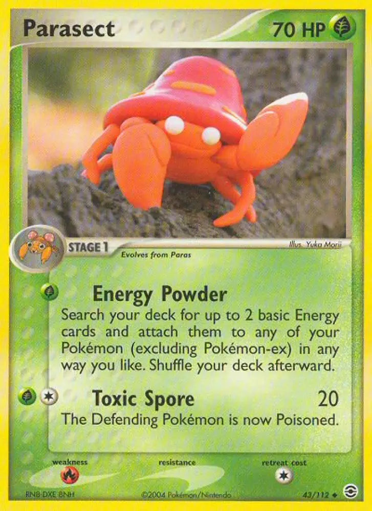 Parasect (43/112) [EX: FireRed & LeafGreen] - Pokemon Single