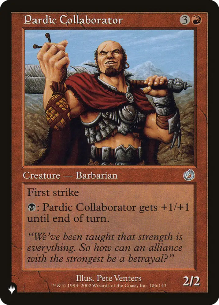 Pardic Collaborator [The List] - MTG Single