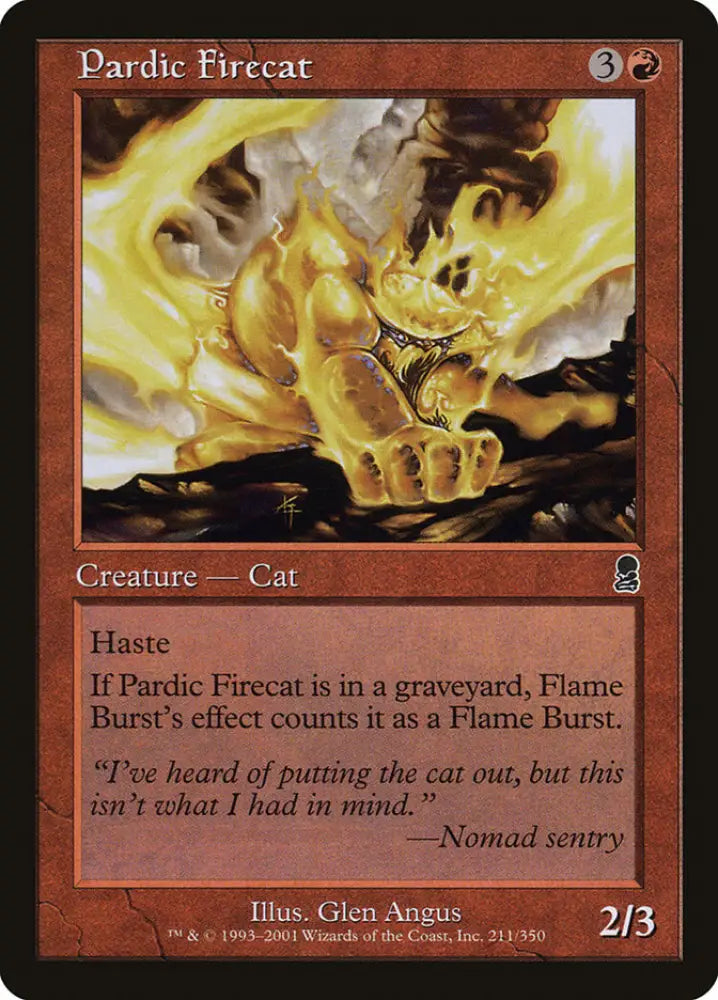 Pardic Firecat [Odyssey] - MTG Single
