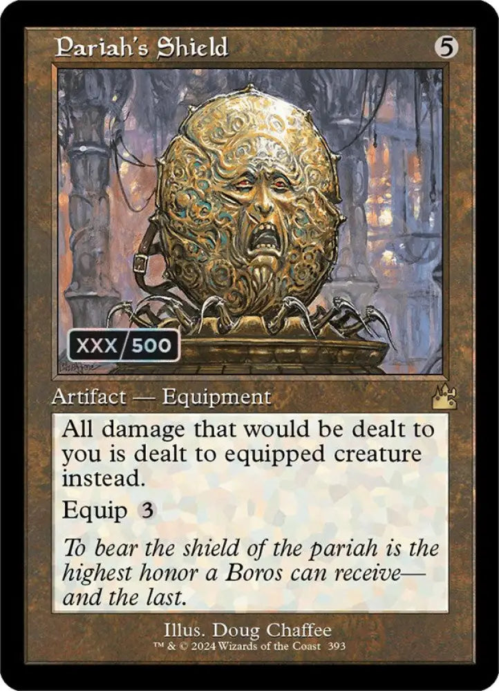Pariah’s Shield (Retro) (Serialized) [Ravnica Remastered] - MTG Single