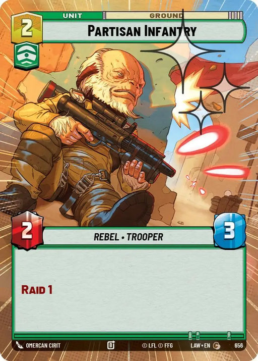 Partisan Infantry (Hyperspace Foil) (656) [A Lawless Time]