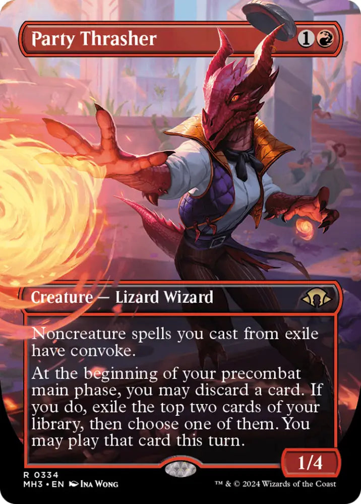 Party Thrasher (Borderless) [Modern Horizons 3] - MTG Single