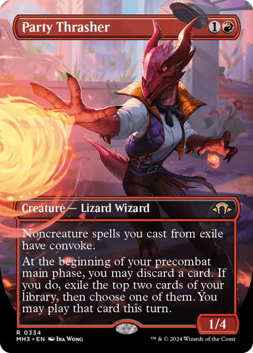 Party Thrasher (Borderless) [Modern Horizons 3] - MTG Single