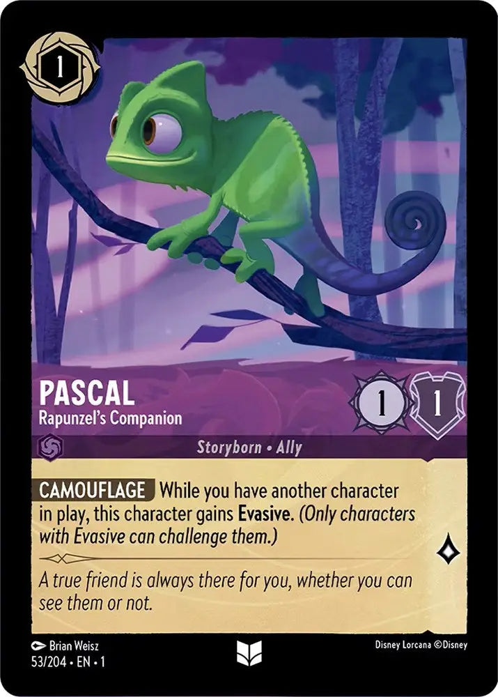 Pascal - Rapunzel’s Companion (53/204) [The First Chapter] - Lorcana Single