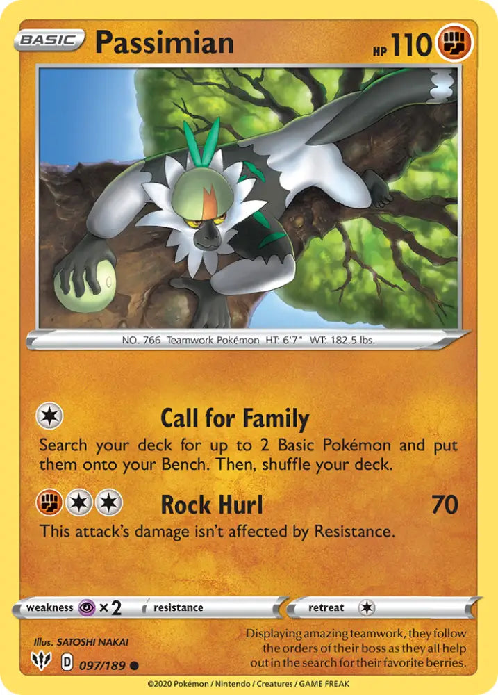 Passimian (097/189) [Sword & Shield: Darkness Ablaze] - Pokemon Single