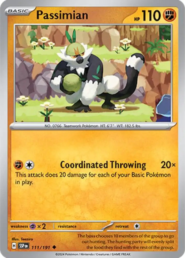 Passimian (111/191) [Scarlet & Violet: Surging Sparks] - Pokemon Single