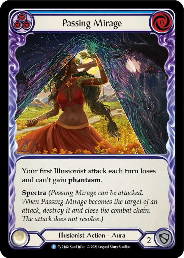 Passing Mirage (Blue) [Everfest] 1st Edition Normal - Flesh And Blood Single