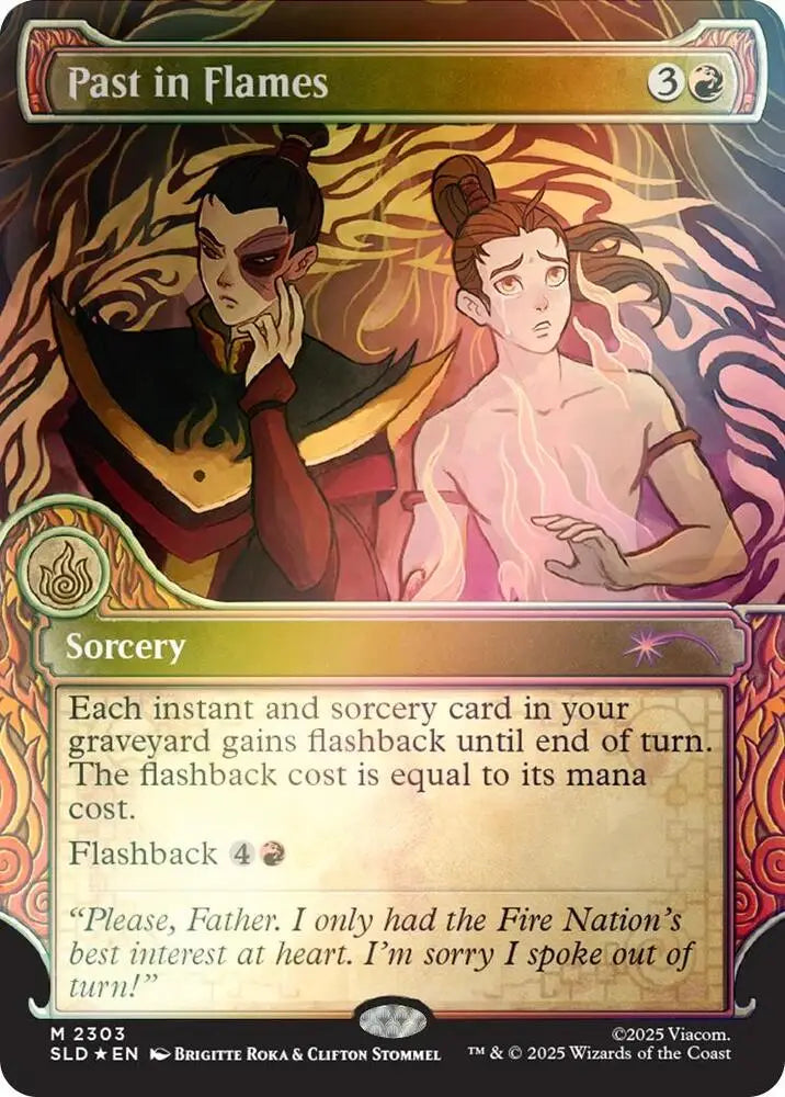 Past in Flames (Rainbow Foil) (2303) [Secret Lair Drop]