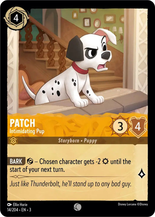 Patch - Intimidating Pup (14/204) [Into the Inklands] - Lorcana Single
