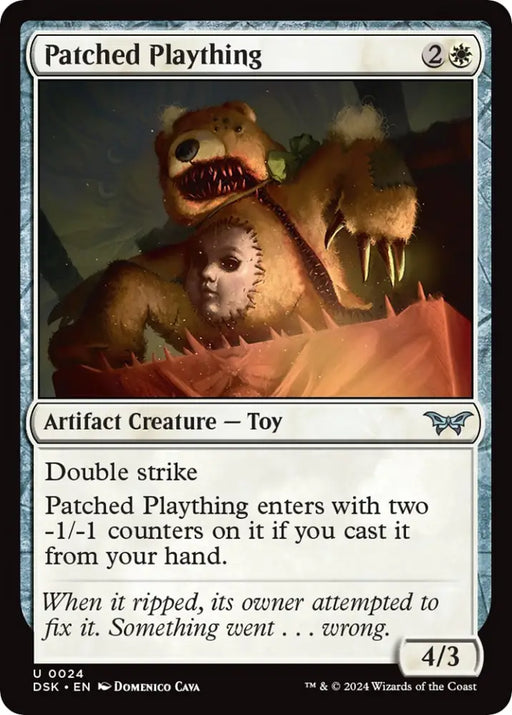 Patched Plaything [Duskmourn: House of Horror] - MTG Single