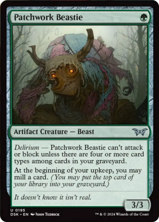 Patchwork Beastie [Duskmourn: House of Horror] - MTG Single