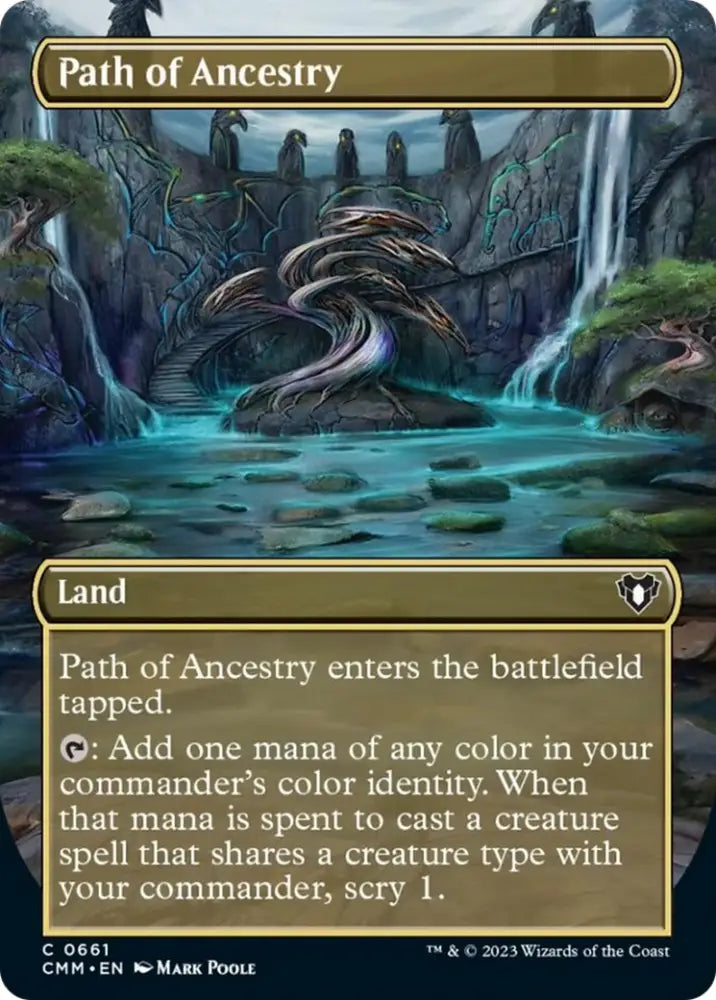 Path of Ancestry (Borderless Alternate Art) [Commander Masters] - MTG Single