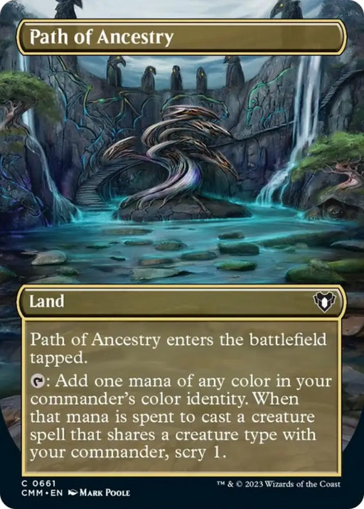 Path of Ancestry (Borderless Alternate Art) [Commander Masters] - MTG Single