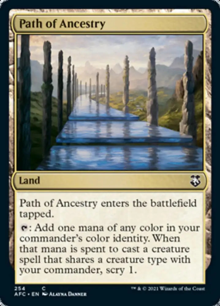 Path of Ancestry [Dungeons & Dragons: Adventures in the Forgotten Realms Commander] - MTG Single