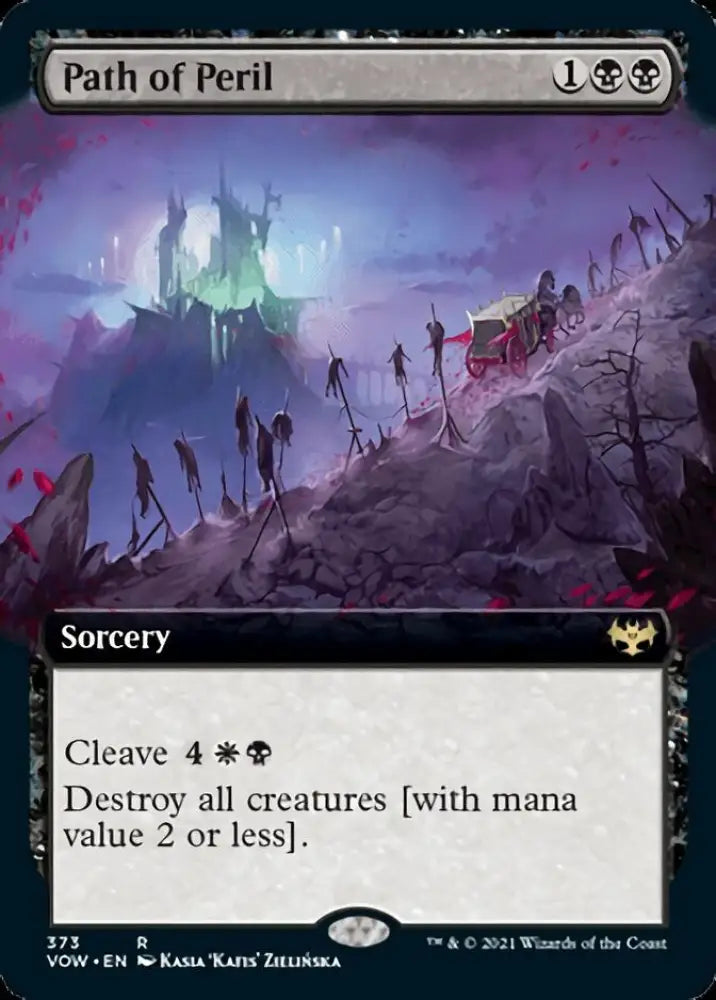 Path of Peril (Extended Art) [Innistrad: Crimson Vow] - MTG Single