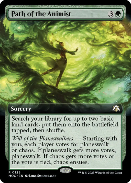 Path of the Animist (Extended Art) [March of the Machine Commander] - MTG Single