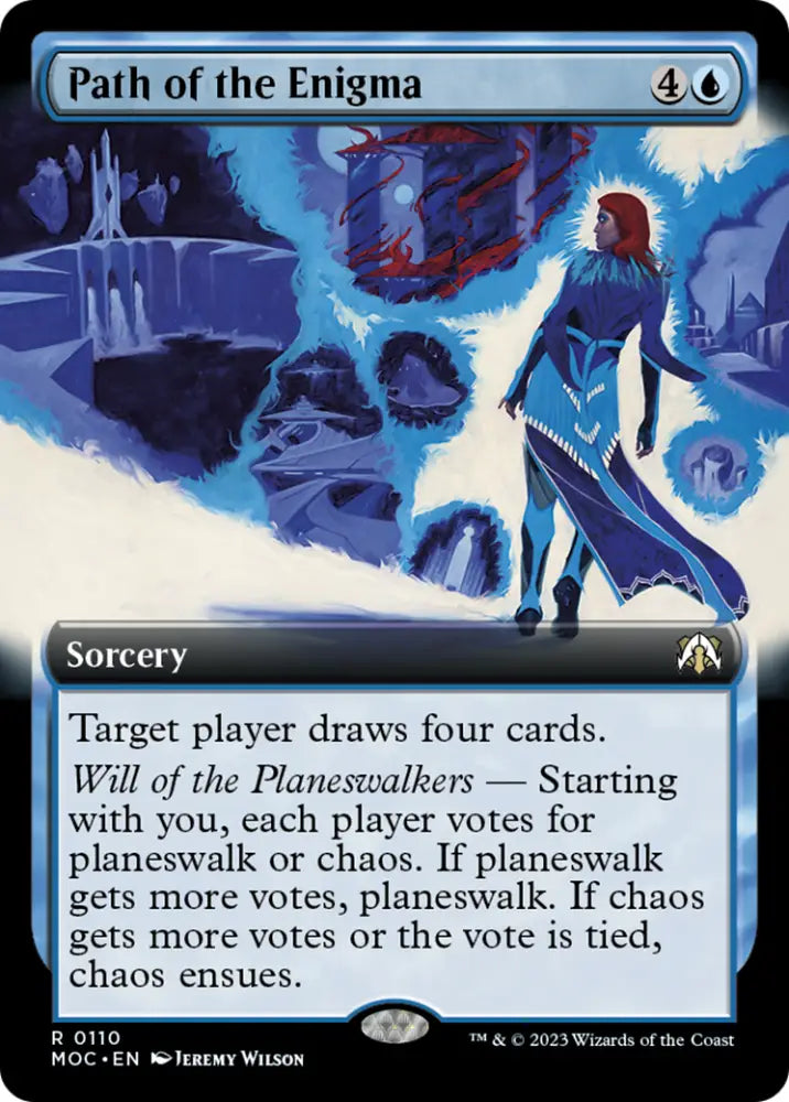 Path of the Enigma (Extended Art) [March of the Machine Commander] - MTG Single
