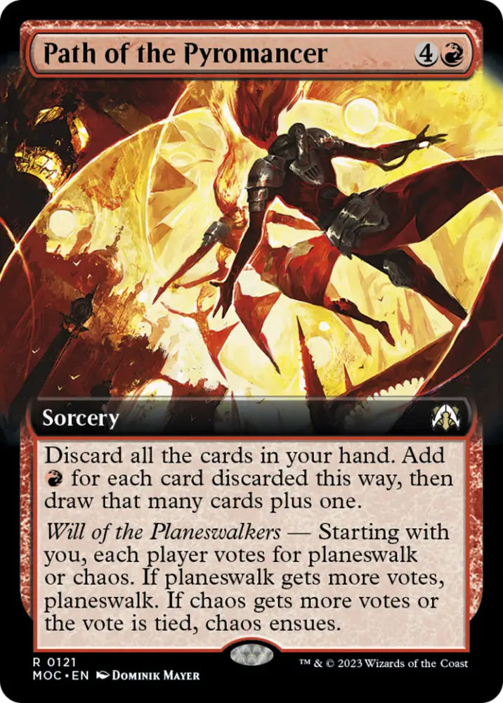Path of the Pyromancer (Extended Art) [March of the Machine Commander] - MTG Single