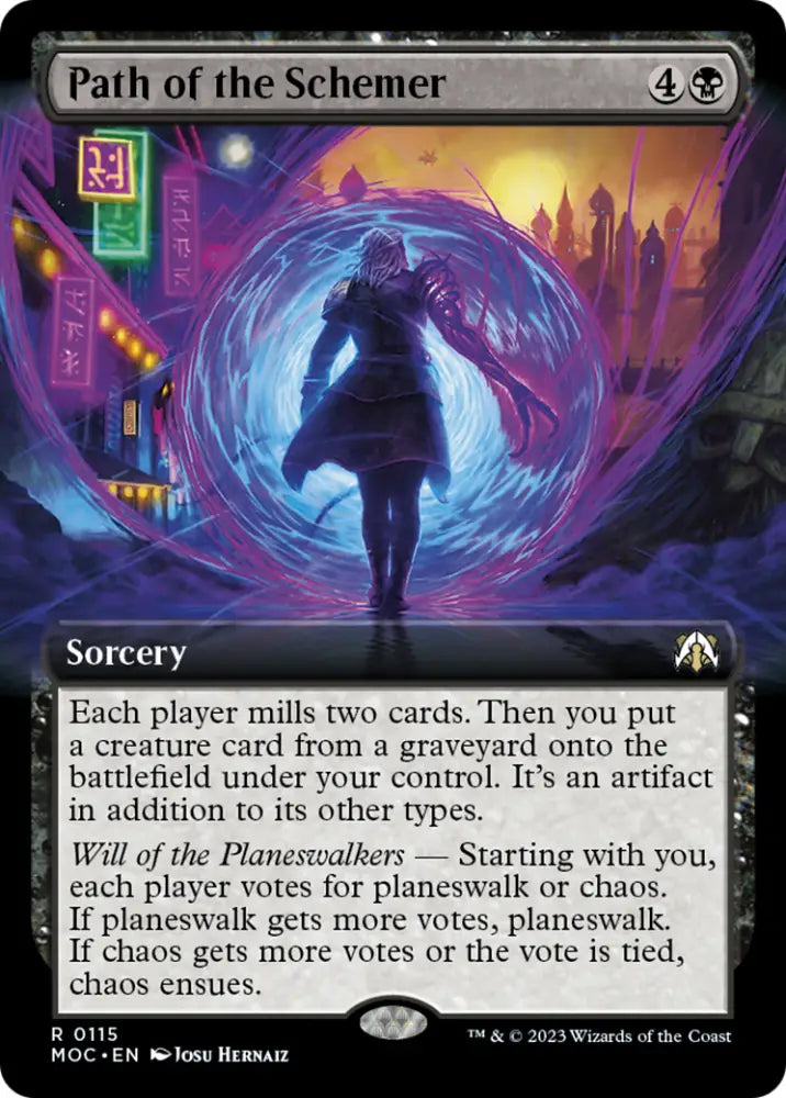 Path of the Schemer (Extended Art) [March of the Machine Commander] - MTG Single