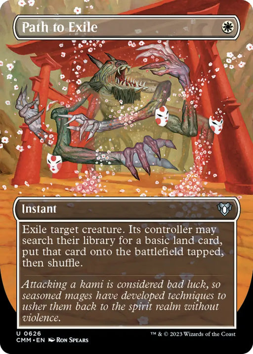Path to Exile (Borderless Alternate Art) [Commander Masters] - MTG Single