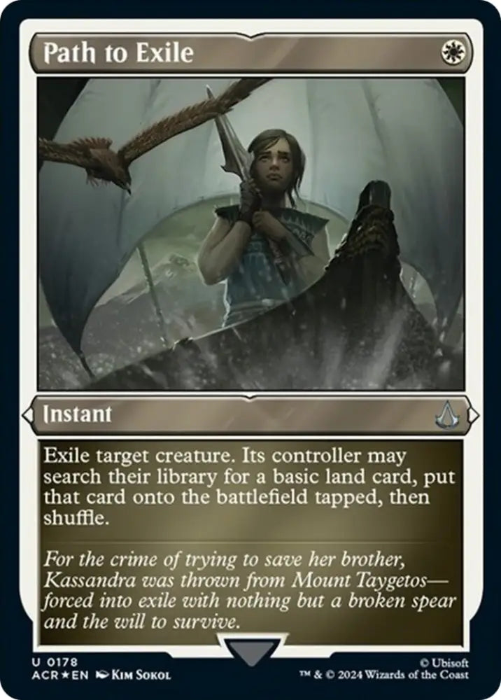 Path to Exile (Foil Etched) [Assassin’s Creed] - MTG Single